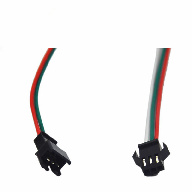 20AWG 3-pin Male/Femail Signal Fast Connector For Addressable RGB WS2812/WS2812B/UCS1903 LED Strip Lights 20AWG 3-pin Male/Femail Signal Fast Connector For Addressable RGB WS2812/WS2812B/UCS1903 LED Strip Lights